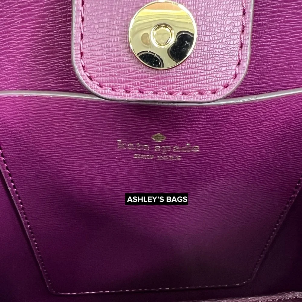 Kate Spade Darcy Bucket Bag Crossbody In Lilac Moon - Picture 8 of 11